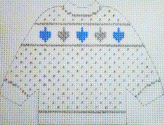 KCN Designers Dreidels Pullover Needlepoint Canvas