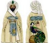 Melissa Shirley Designs The Nativity - Arabian King Needlepoint Canvas