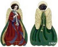 Melissa Shirley Designs The Nativity - Green Angel Needlepoint Canvas