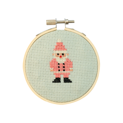 Cotton Clara Christmas Santa Cross Stitch Kit