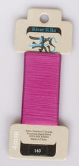 River Silks Ribbon 4mm - 163 Fuchsia Red