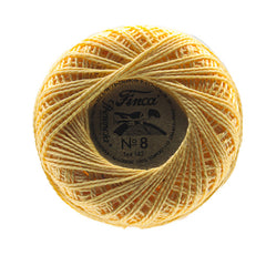 Presencia Perle Cotton Size 8 - 1137 Pale Yellow