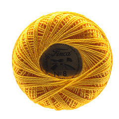 Presencia Perle Cotton Size 8 - 1140 Pale Yellow