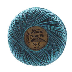 Presencia Perle Cotton Size 8 - 3670 Ultra Very Dark Turquoise