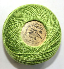 Presencia Perle Cotton Size 8 - 4636 Chartreuse