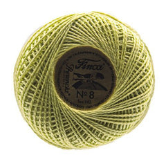 Presencia Perle Cotton Size 8 - 4799 Ultra Light Avocado Green