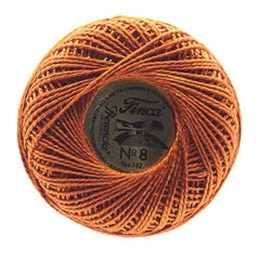 Presencia Perle Cotton Size 8 - 7580 Red Copper