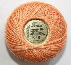 Presencia Perle Cotton Size 8 - 7636 Light Orange Spice