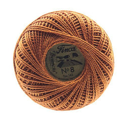 Presencia Perle Cotton Size 8 - 7740 Dark Golden Brown