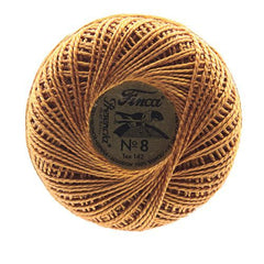 Presencia Perle Cotton Size 8 - 8069 Light Topaz