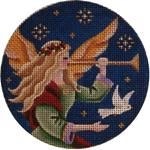 Rebecca Wood Designs Angel's dove 18m Needlepoint Canvas