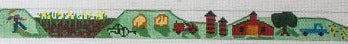 The Meredith Collection Elizabeth Turner Farm Scene Needlepoint Canvas