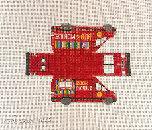 The Studio Midwest Bookmobile Needlepoint Canvas