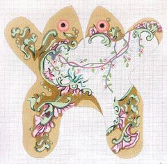 CBK Needlepoint Collections Large Victorian Frog Needlepoint Canvas
