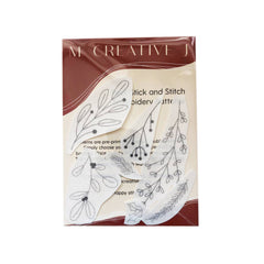 M Creative J Winter Forage Peel Stick & Stitch Embroidery Patterns