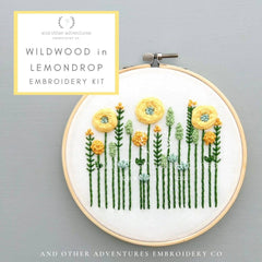 And Other Adventures Embroidery Co Wildwood Embroidery Kit - Lemon Drop