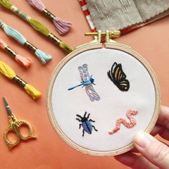 M Creative J Bugs Embroidery Patterns - Stick and Stitch Insect Embroidery