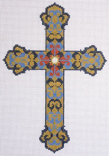 Lee's Needle Arts Cross Jewel Tone 1 Needlepoint Canvas