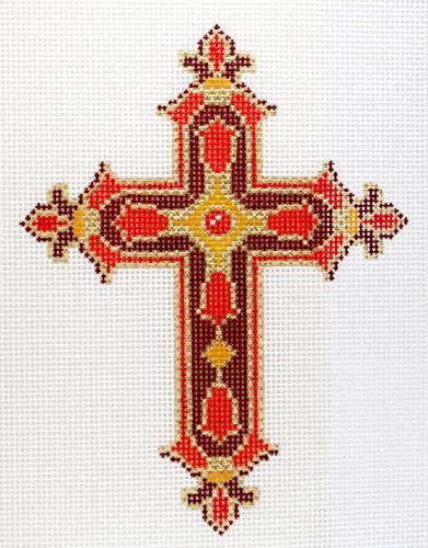 Lee's Needle Arts Cross Red Needlepoint Canvas