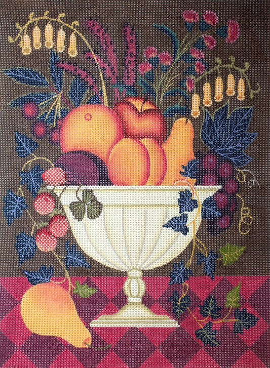 Painted Pony Designs Fruit & Flowers Bowl Needlepoint Canvas
