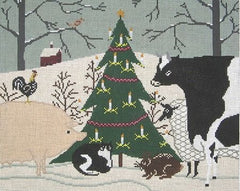 Cooper Oaks Design Christmas Guest Needlepoint Canvas