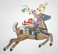 Painted Pony Designs Dancer /Xmas Motifs Needlepoint Canvas