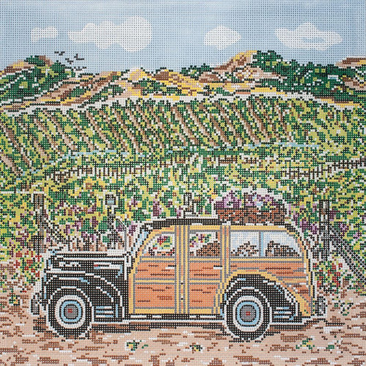 Cooper Oaks Design Vineyard Woody 13m Needlepoint Canvas