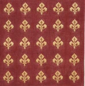 Cooper Oaks Design Fleur de Lis 425BR Needlepoint Canvas