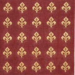 Cooper Oaks Design Fleur de Lis 425BR Needlepoint Canvas