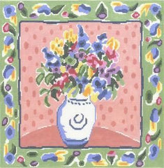 Cooper Oaks Design Martha's Delphinium Needlepoint Canvas