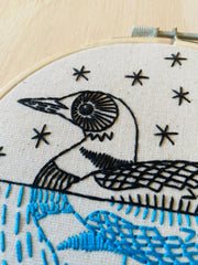 Hook Line and Tinker Loon Embroidery Kit