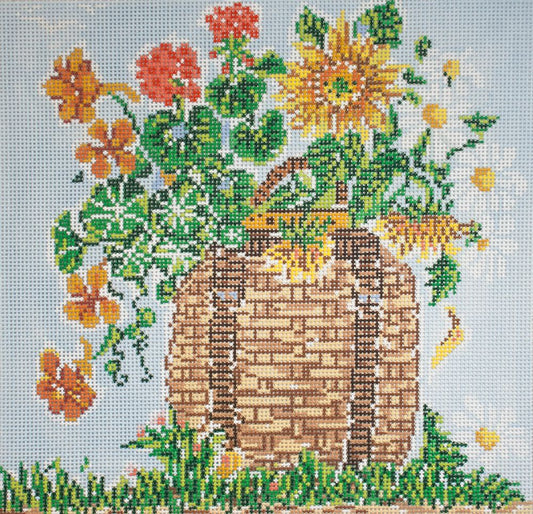Cooper Oaks Design Summer Basket Needlepoint Canvas