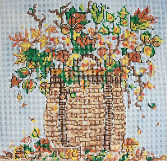 Cooper Oaks Design Fall Basket 1094 Needlepoint Canvas