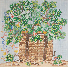 Cooper Oaks Design Winter Basket 1095 Needlepoint Canvas
