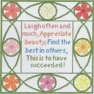 Cooper Oaks Design Laugh Often Needlepoint Canvas