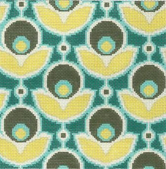 Cooper Oaks Design Primrose - Basil Needlepoint Canvas