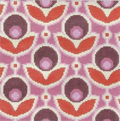 Cooper Oaks Design Prinrose - Magenta Needlepoint Canvas