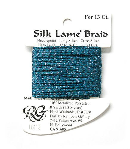 Rainbow Gallery Silk Lame Braid 13 - 113 Dark Lagoon