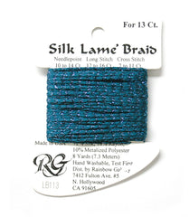 Rainbow Gallery Silk Lame Braid 13 - 113 Dark Lagoon