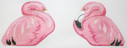 Labors of Love Pink Flamingo Needlepoint Canvas