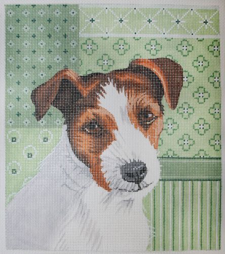 Labors of Love Jack Russell Needlepoint Canvas