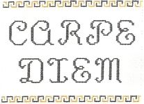KCN Designers Carpe Diem Sign Needlepoint Canvas