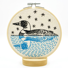 Hook Line and Tinker Loon Embroidery Kit