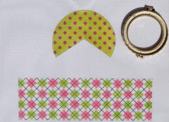 Kate Dickerson Needlepoint Collections Large Round Dots & Argyle Needlepoint Canvas