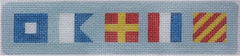 Kate Dickerson Needlepoint Collections Party Signal Flag Cuff Needlepoint Canvas