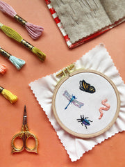 M Creative J Bugs Embroidery Patterns - Stick and Stitch Insect Embroidery