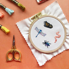 M Creative J Bugs Embroidery Patterns - Stick and Stitch Insect Embroidery