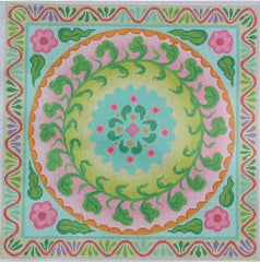 Kate Dickerson Needlepoint Collections Mexican Embroidery Circle Needlepoint Canvas