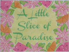 Kate Dickerson Needlepoint Collections A Little Slice Of Paradise Needlepoint Canvas