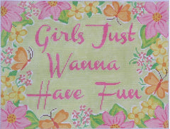 Kate Dickerson Needlepoint Collections Girls Just Wanna Needlepoint Canvas